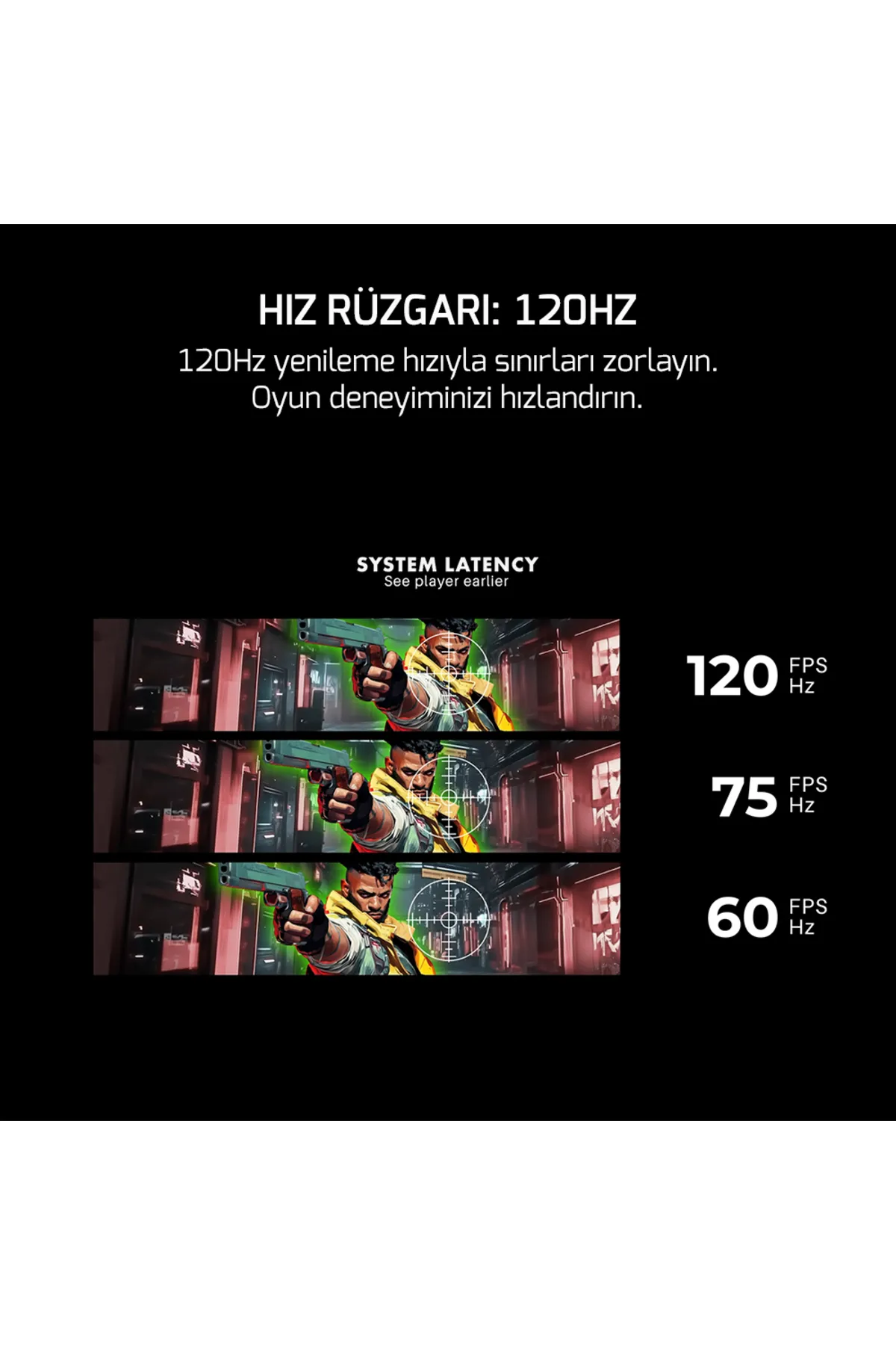 Gamepower Vivid F10 24'' Curved RGB Beyaz 120Hz 1ms FHD Gaming Monitör (Sıfır Ölü Piksel Garantili)