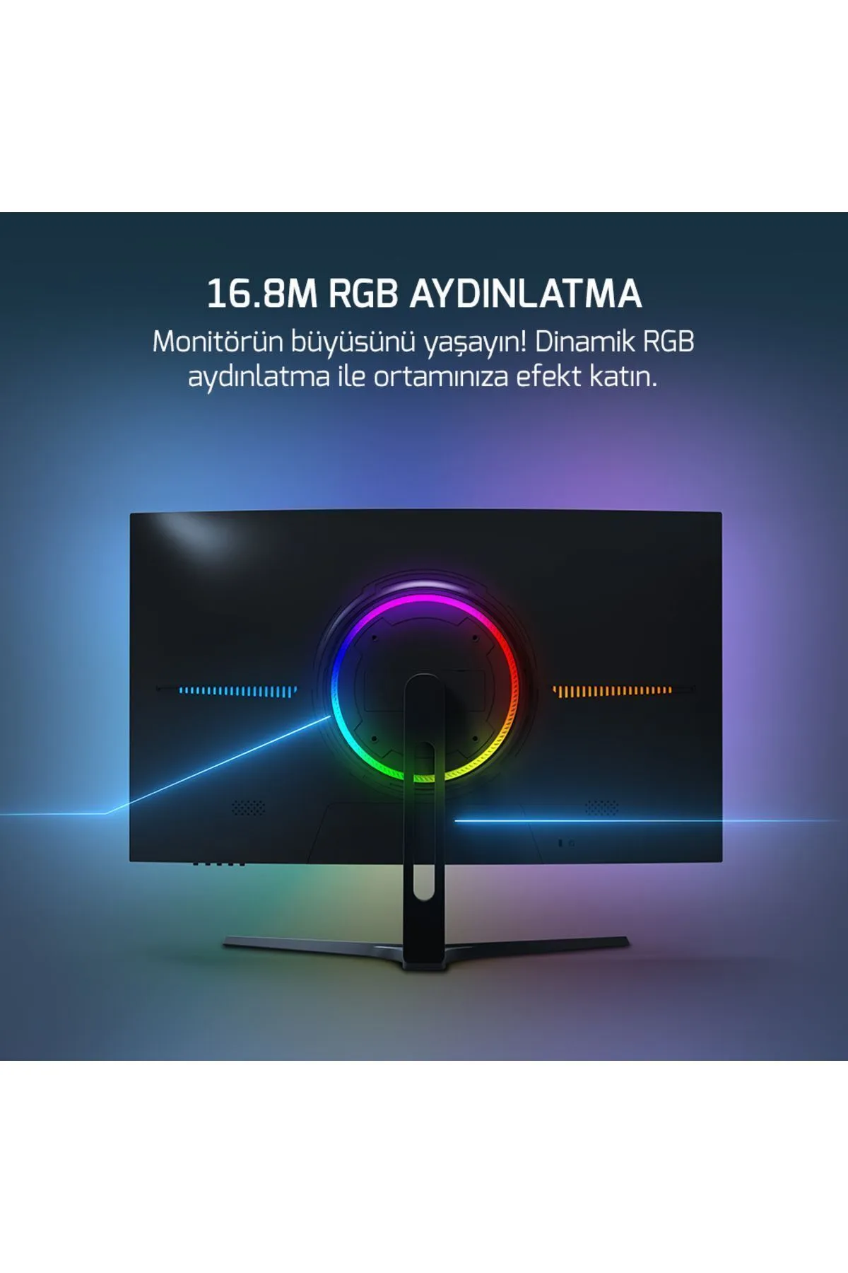 Gamepower Vivid F20 27'' Curved Va Rgb 120hz 1ms Fhd 2xspeaker Gaming Monitör Ölü Piksel Garantili