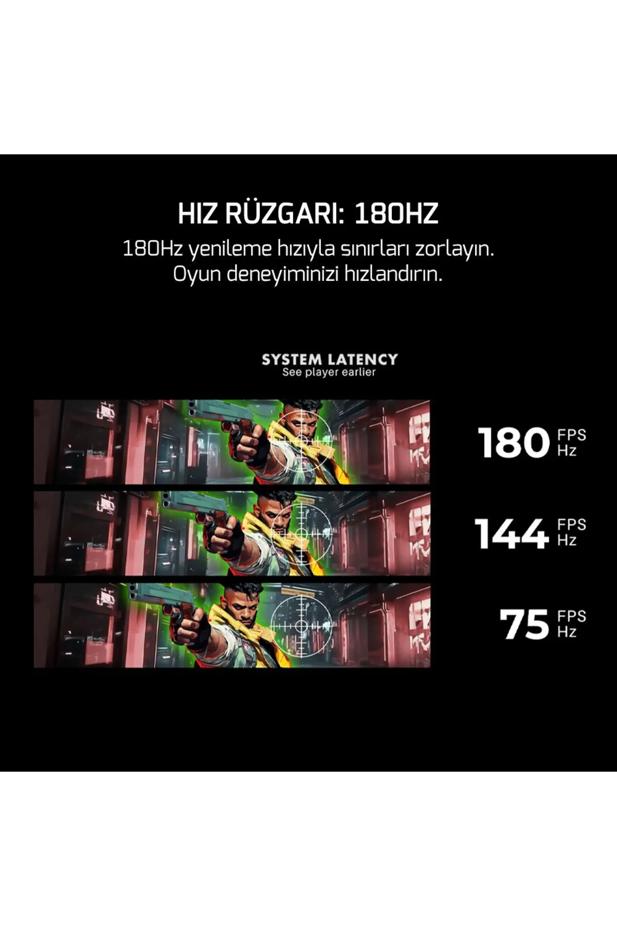 Gamepower Vivid T40 24'' 1800r Curved Rgb Beyaz 180hz 0.5ms Fhd Va Panel 2x2w Speaker Gaming Monitör