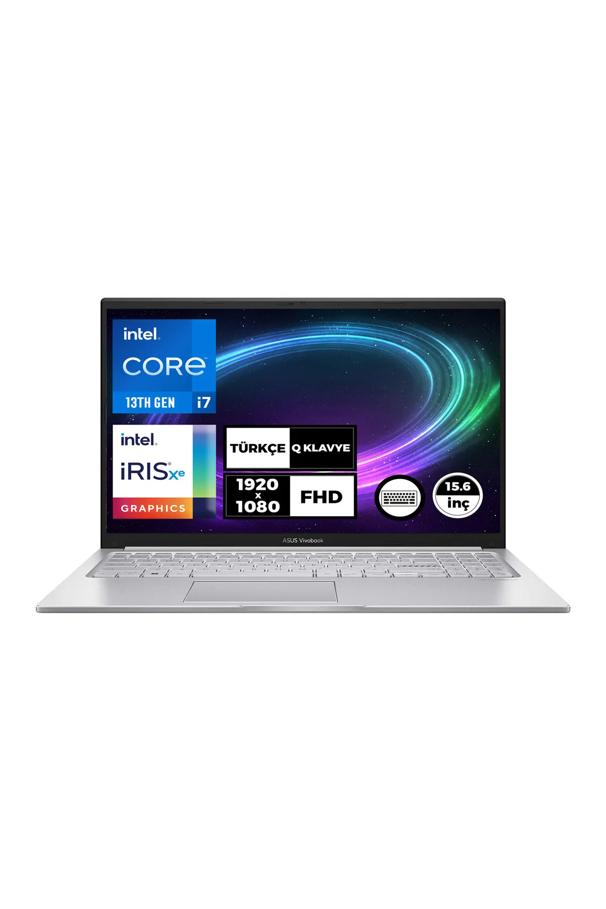 Asus VivoBook 15 i7-1355U 16GB 512GB SSD 15.6" FHD Freedos Taşınabilir Bilgisayar X1504VA-NJ412001