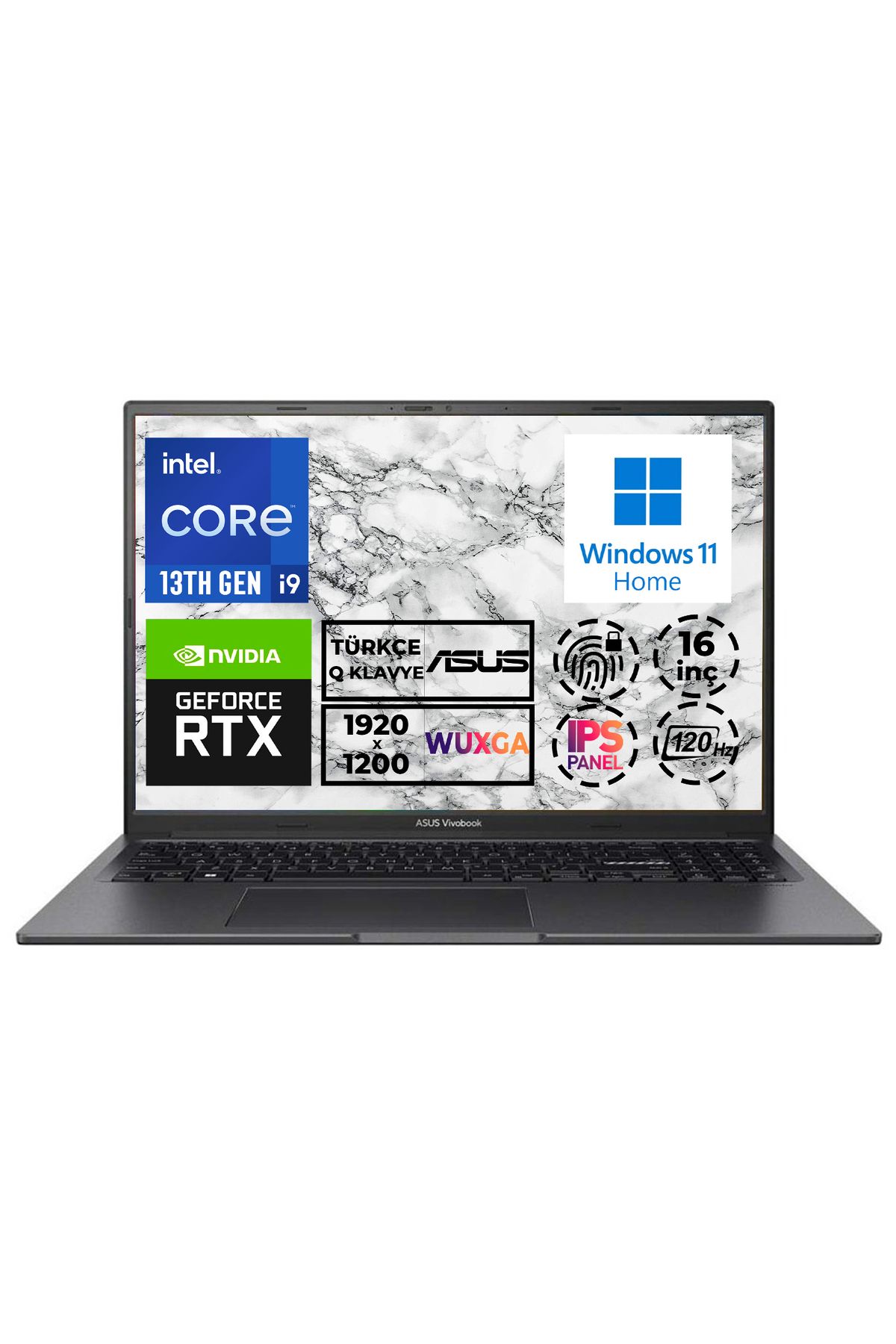 Asus Vivobook 16x I9-13900h 16gb 1tb Ssd 120hz 16" Wuxga W11h 8 Gb Rtx4060 Gaming K3605vv-n1070w