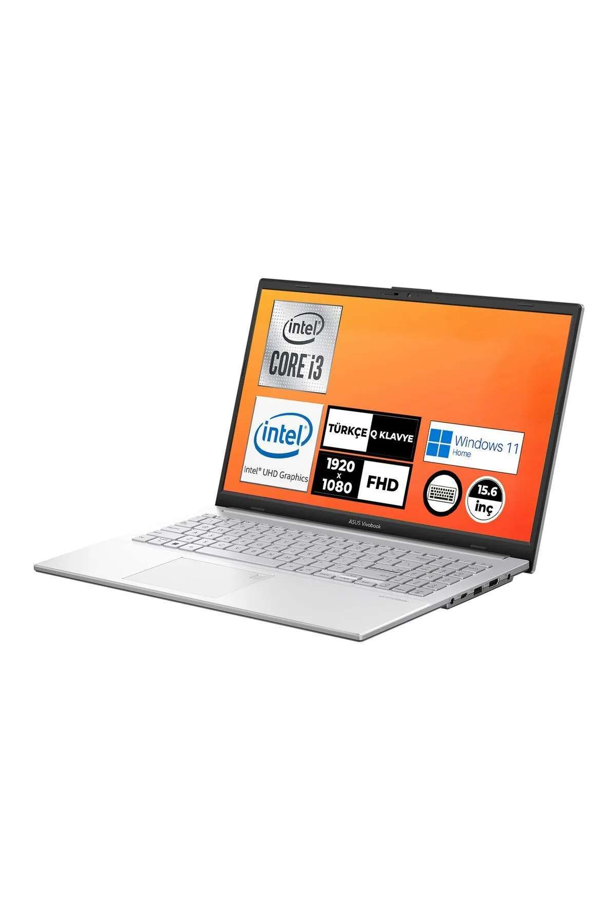 Asus Vivobook Go 15 I3-n305 8gb 256gb Ssd W11h 15.6" Fhd Taşınabilir Bilgisayar E1504ga-nj257w