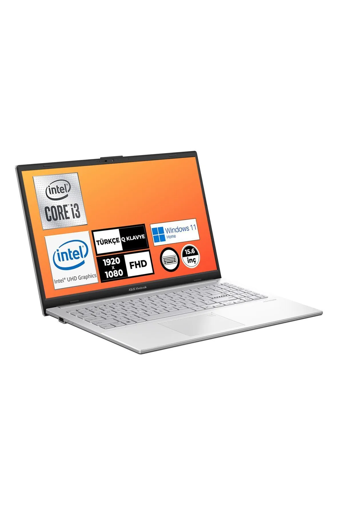 Asus Vivobook Go 15 I3-n305 8gb 256gb Ssd W11h 15.6" Fhd Taşınabilir Bilgisayar E1504ga-nj257w