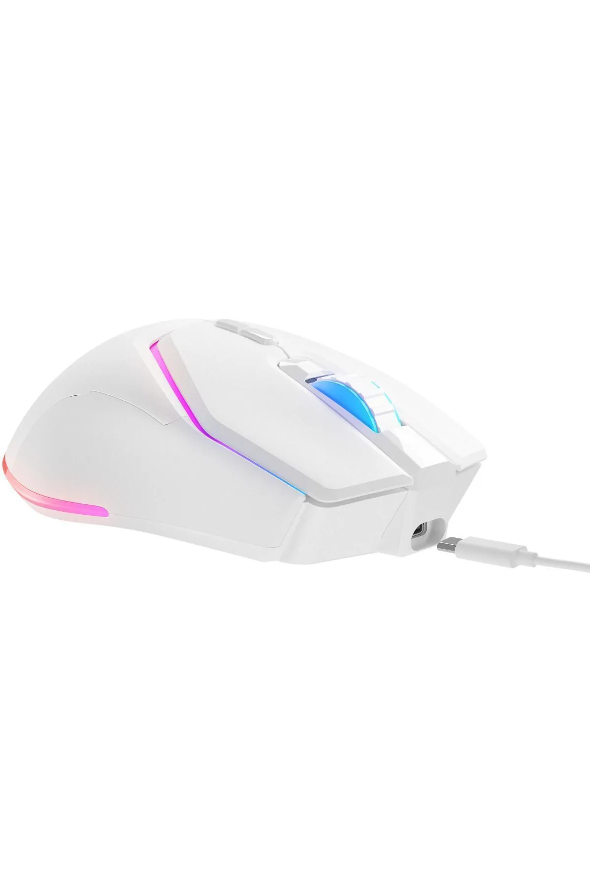 Rampage Vortex M1 Beyaz RGB Ledli Makrolu Mouse Usb Wireless Şarjlı Kablosuz Gaming Oyuncu Mouse