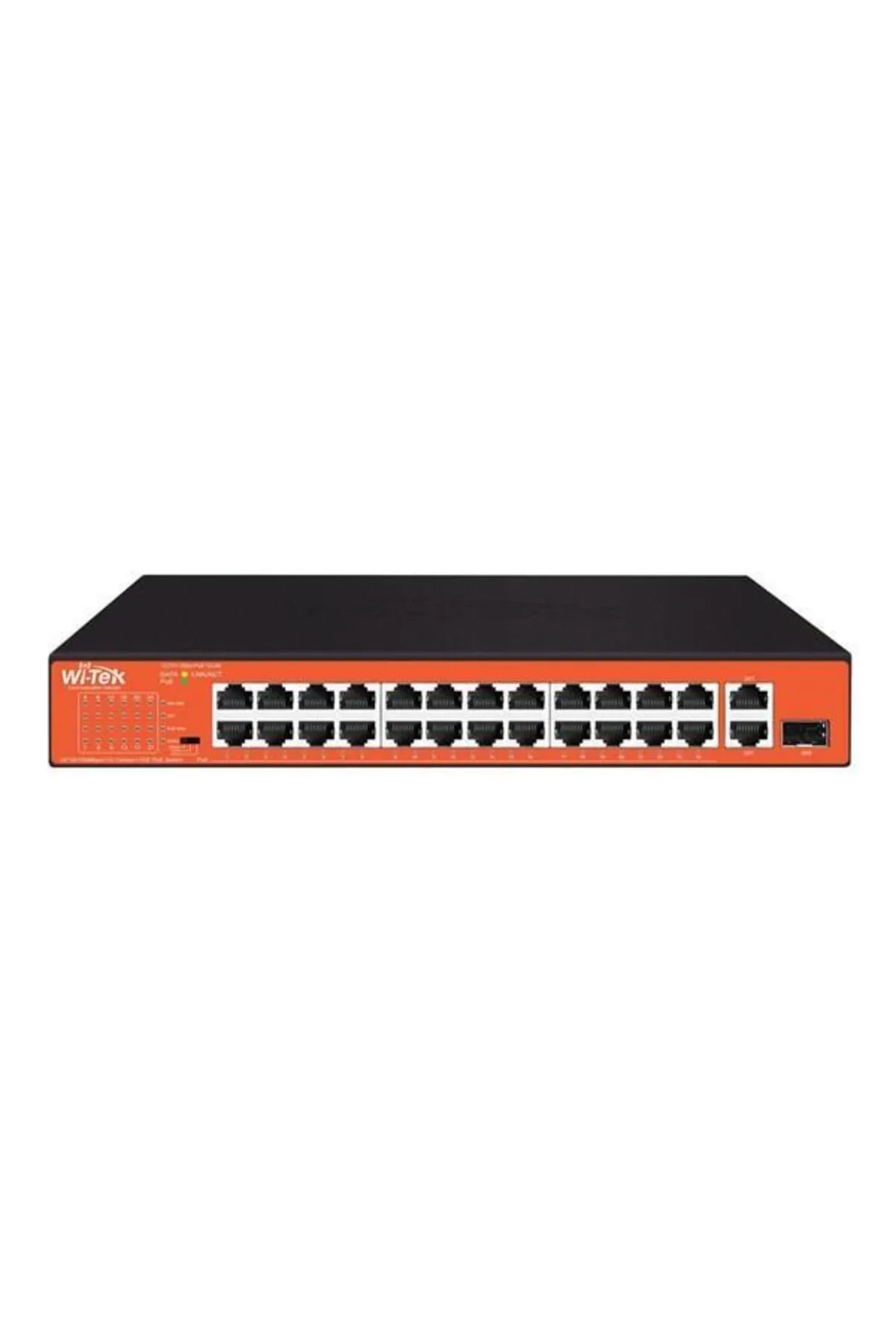 WI-TEK Wı-tek 24port 200w Full Poe Wı-ps526gh 10/100 Yönetilemez Switch