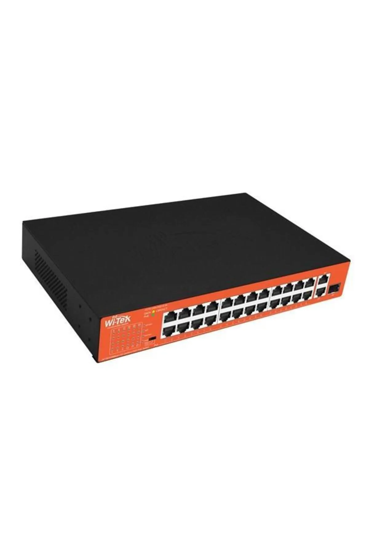 WI-TEK Wı-tek 24port 200w Full Poe Wı-ps526gh 10/100 Yönetilemez Switch