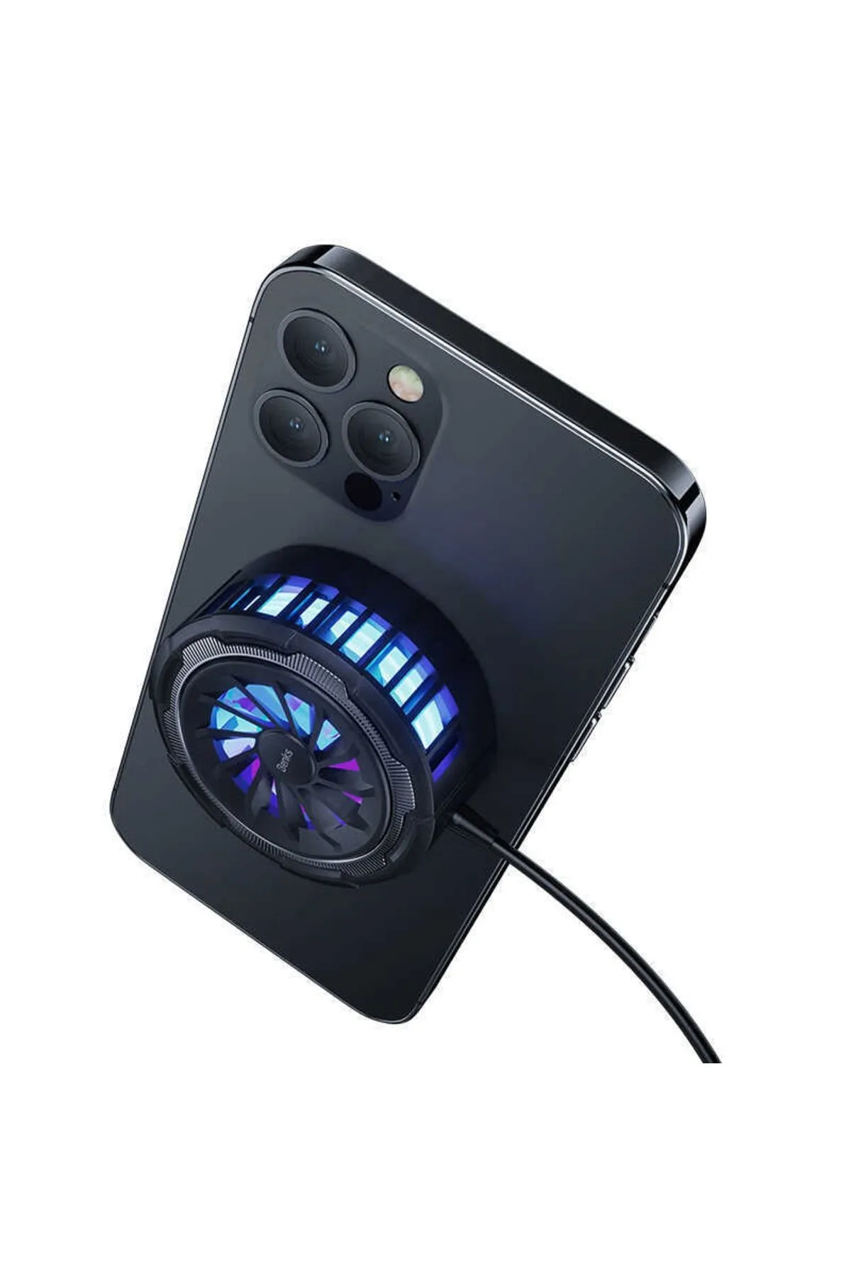 Benks W07 2 In 1 Uyumlu Magnetic Rgb Telefon Soğutucu Fan & Magsafe Şarj Aygıtı 15w Kablosuz Şarj Aleti