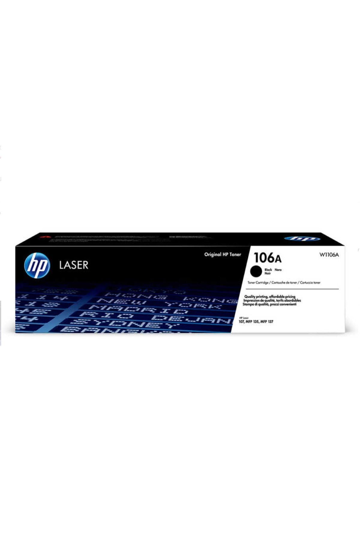 HP W1106a (106a) Siyah Toner (m107a/m135/m137) 1000 Sayfa