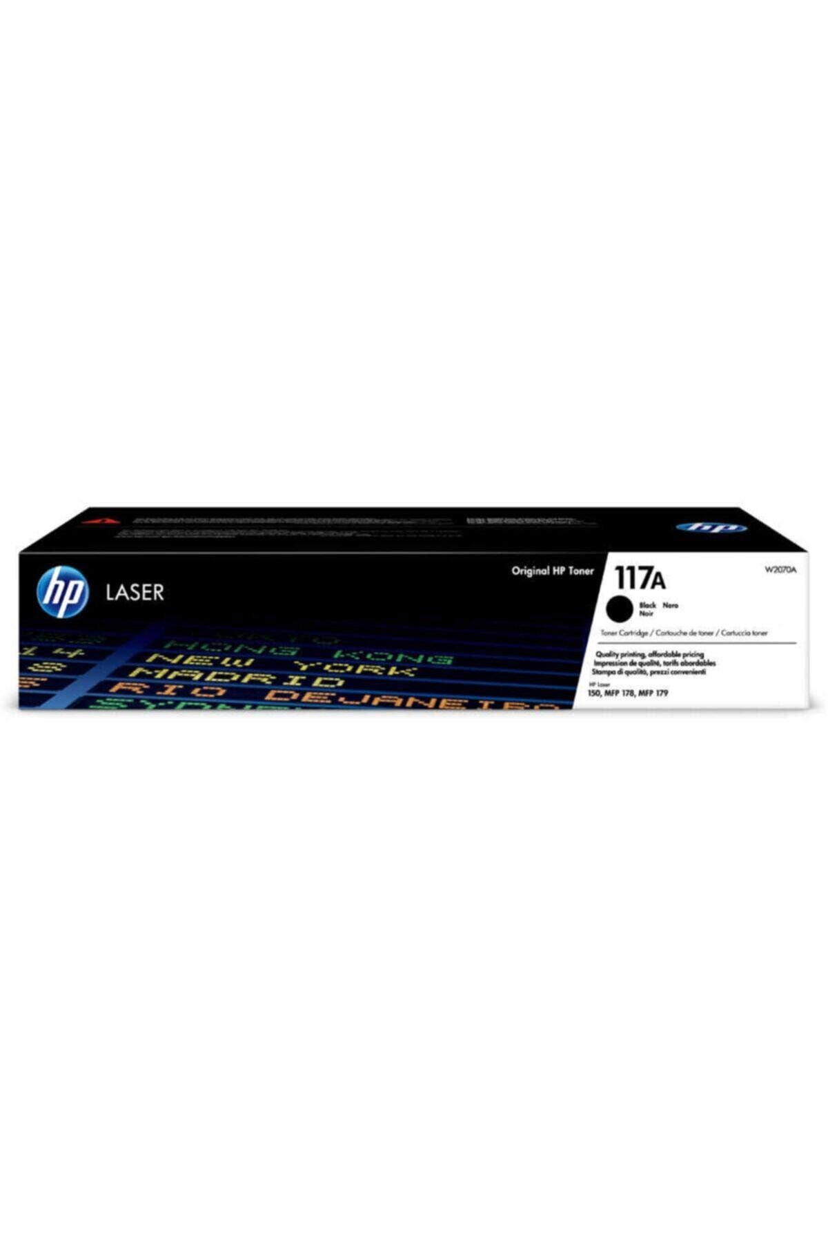 HP W2070a 117a Color Laser Mfp 178nw siyah orjinal yazıcı toneri