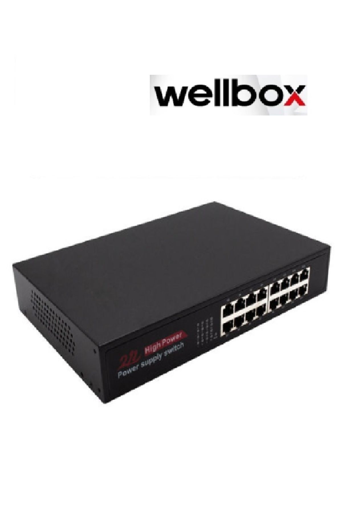 wellbox WB-1016GS GİGABİT 16 KANAL 100-1000 Mbps ETHERNET SWITCH