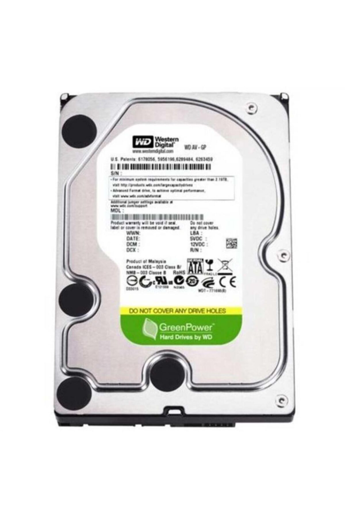 WD Wd 1tb 3.5" Av-gp Wd10eurx Sata 3.0 5400 Rpm Harddisk