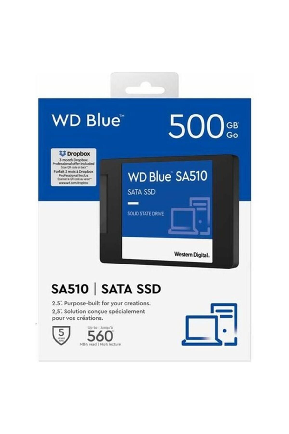 WESTERN DIGITAL Wd 500gb Blue Wds500g3b0a 2.5" 560mb-530mb-s Sata Ssd Harddisk