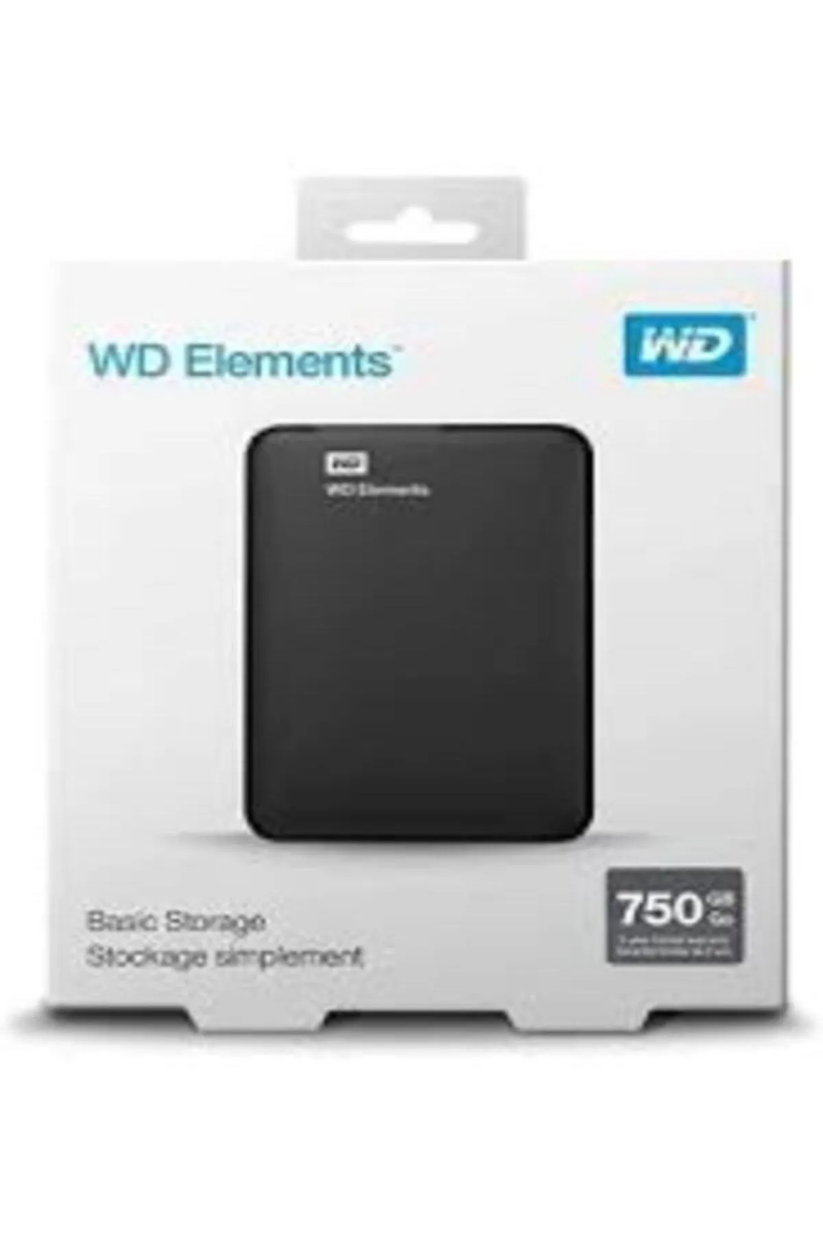 Floppy Wd 750 Gb Taşınabilir Harici Harddisk 750 Gb Usb 3.0 2.5" Hdd Siyah