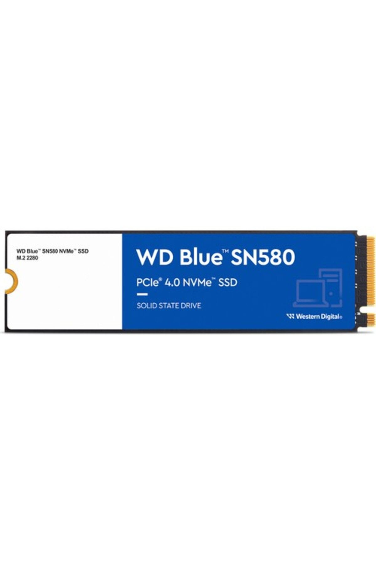 WESTERN DIGITAL WD BLUE SSD 500GB SN580 WDS500G3B0E PCIE GEN4X4 OKUMA 4000MB M2 SSD