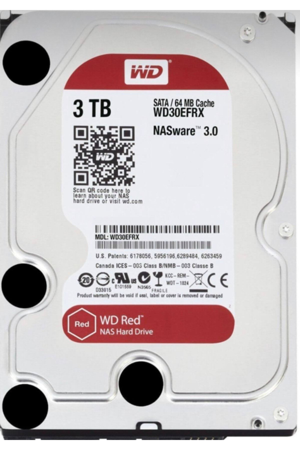 ECC BİLİŞİM Wd Red 3 Tb Nas Disk Wd30efrx