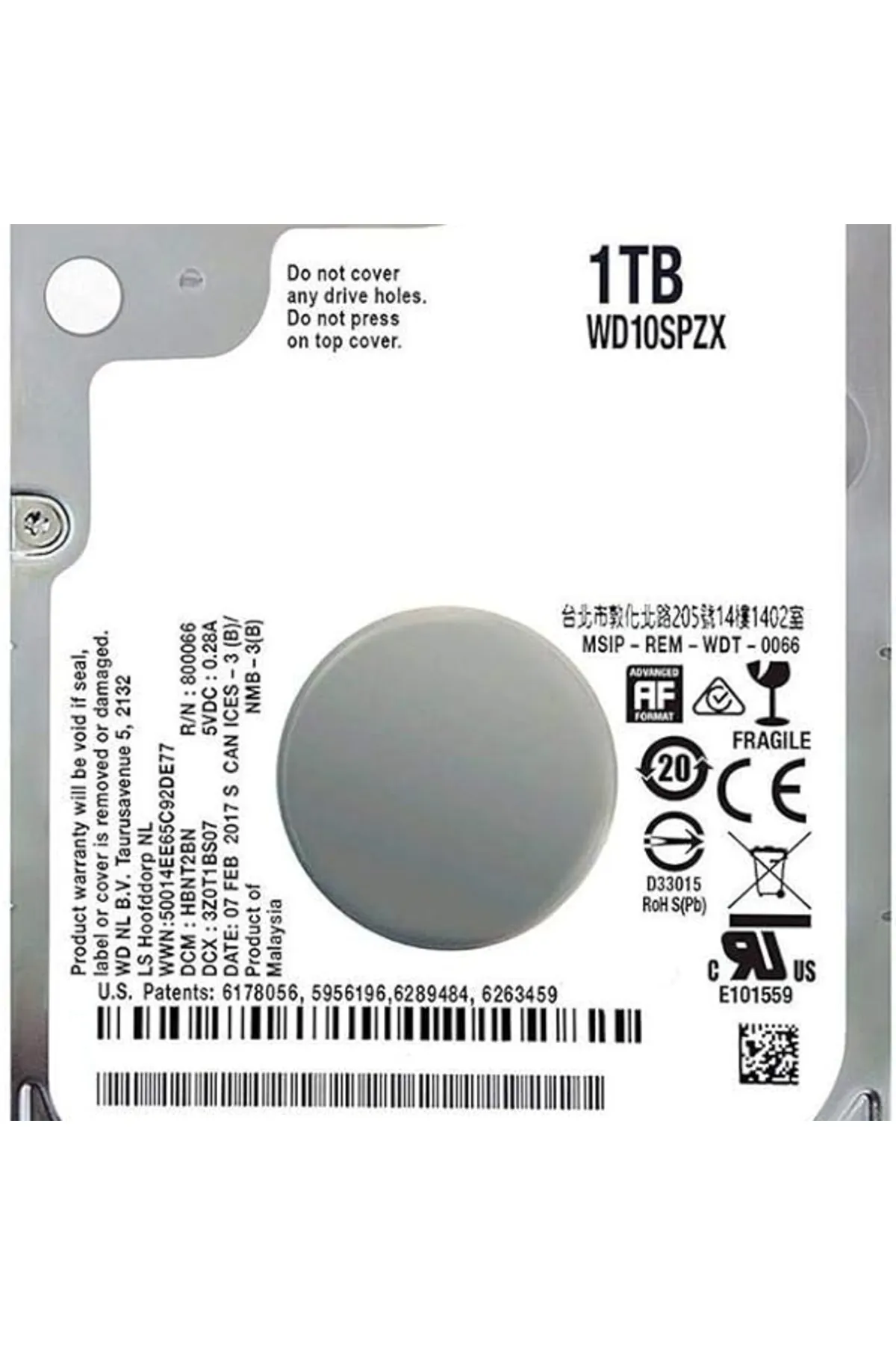 WESTERN DIGITAL WD WD10SPZX 1TB-5400Rpm-2,5"