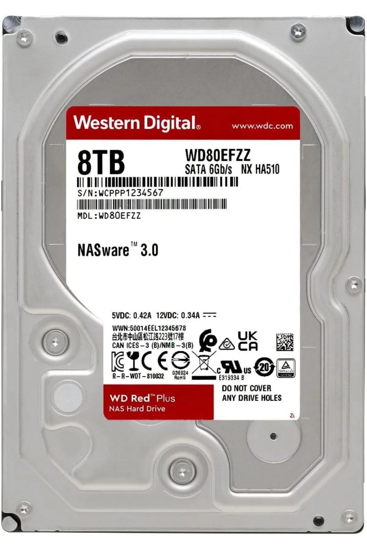 WDB Western Digital Wd Red Plus 8to Sata 6gb/s 3.5p Hdd