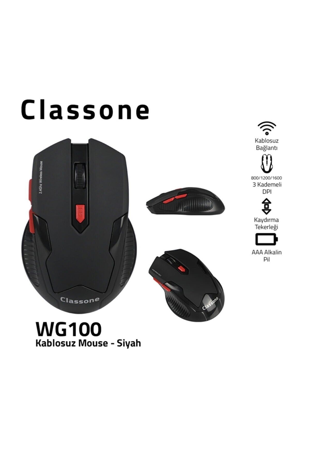 Classone Wg100 Gaming Serisi Kablosuz Mouse -siyah