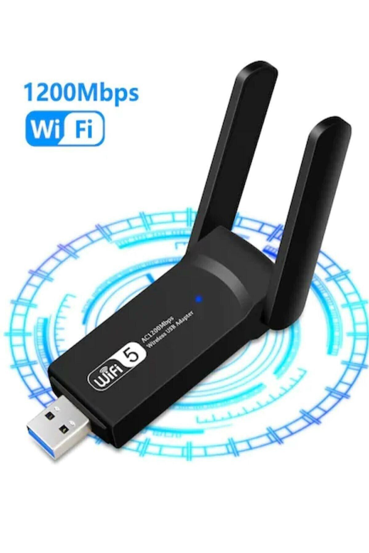 Modaba Wifi 5 Ac1200 Mbps Dual Band Usb 3.0 Adaptör Kablosuz Wifi Alıcı