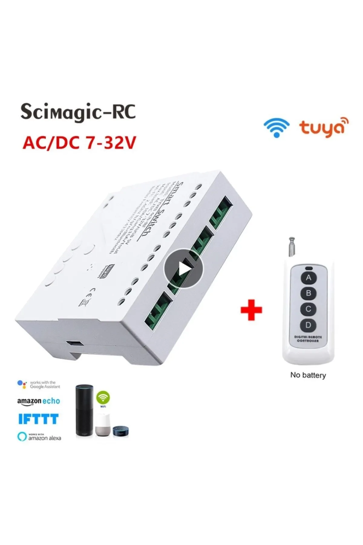 BENİMOLMALI Wifi Kablosuz Anahtarı Akıllı Modül 4ch Dc5v 12v 32v 24v 110v 220v İle Çalışır