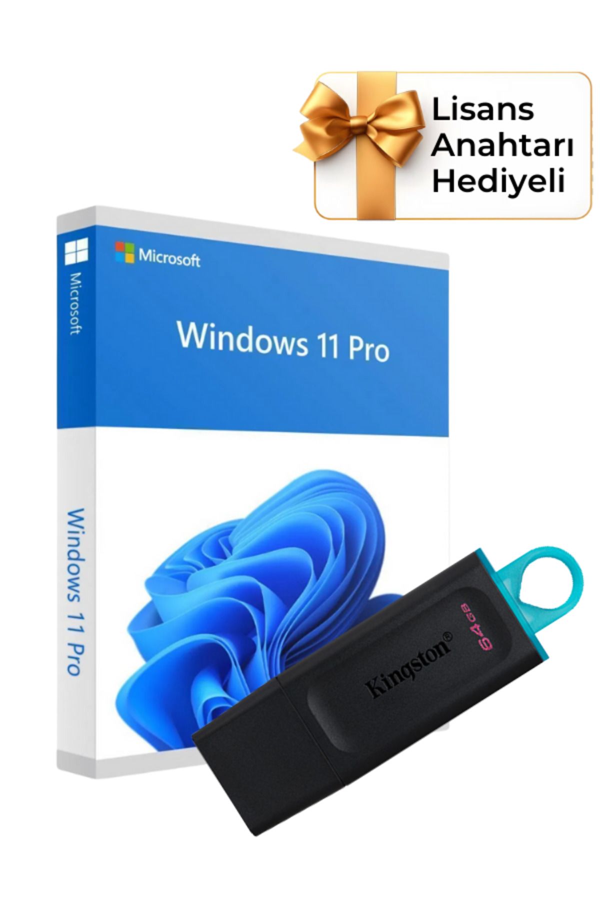 Kingston Windows 11 Kurulum Dosyalı USB Bellek 64GB (Lisans Anahtarı Hediyeli)