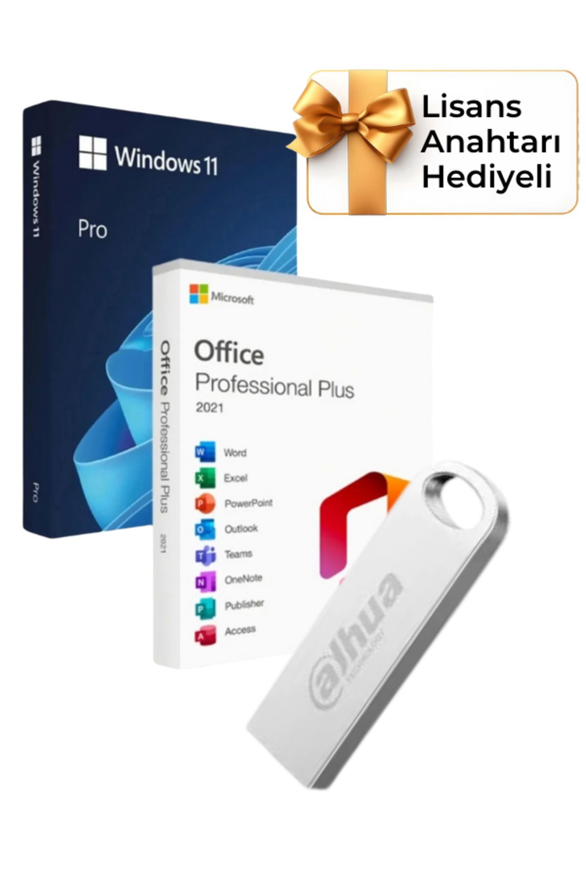 Kingston Windows 11 + Office 2021 Pro Plus Kurulum Dosyalı USB Bellek 16GB (Lisans Anahtarı Hediyeli)