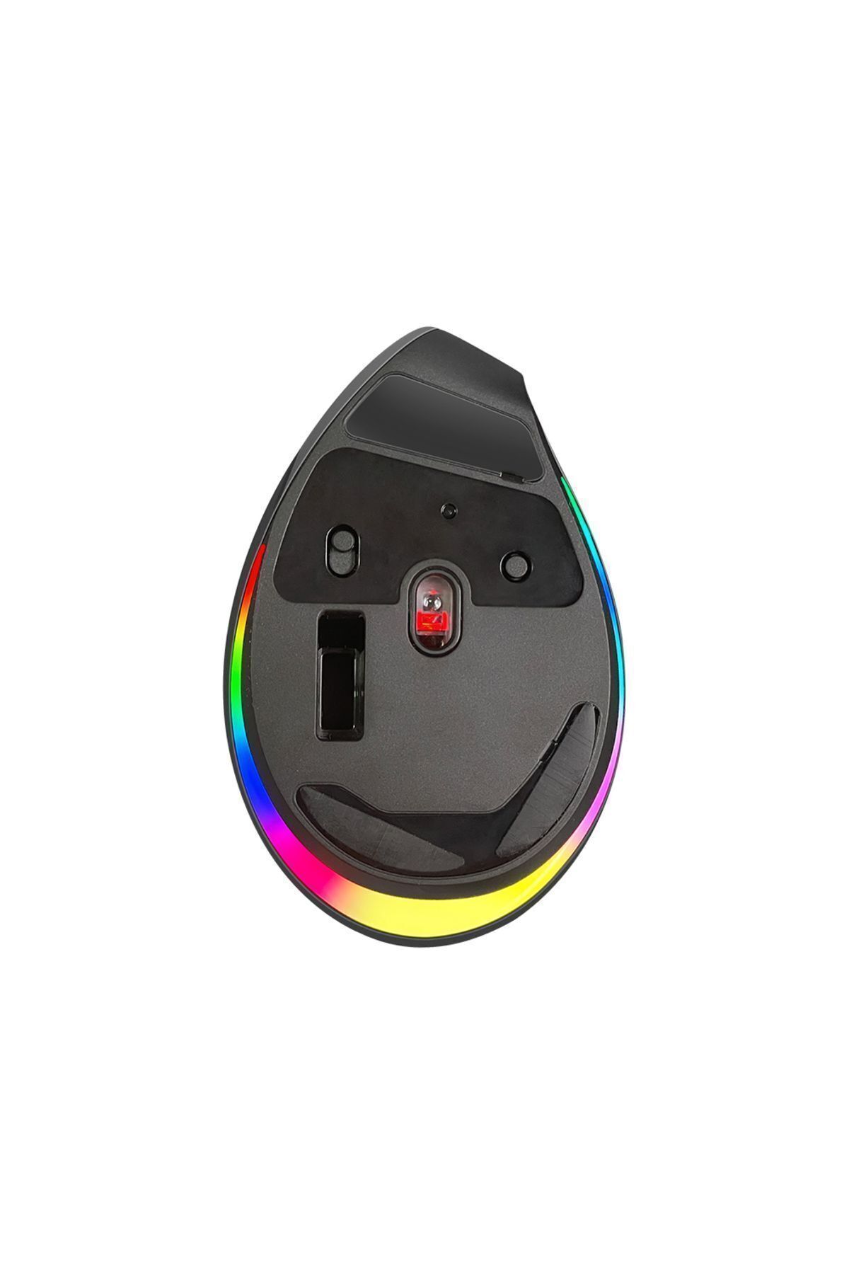 Dexim Wireless, 2.4Ghz & Bluetooth RGB AntiRSI Şarj Edilebilir Ergonomik Dikey Tutuşlu Kablosuz Mouse