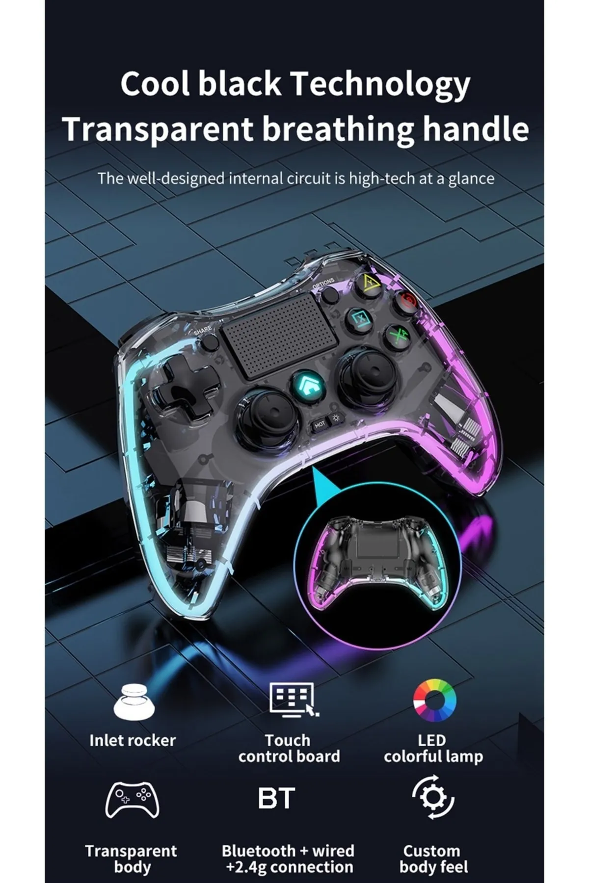 STARX Wireless Gaming Controller Kablosuz Gamepad Telefon/android/ıos/pc/ps4/tv Box Uyumlu Oyun Kolu