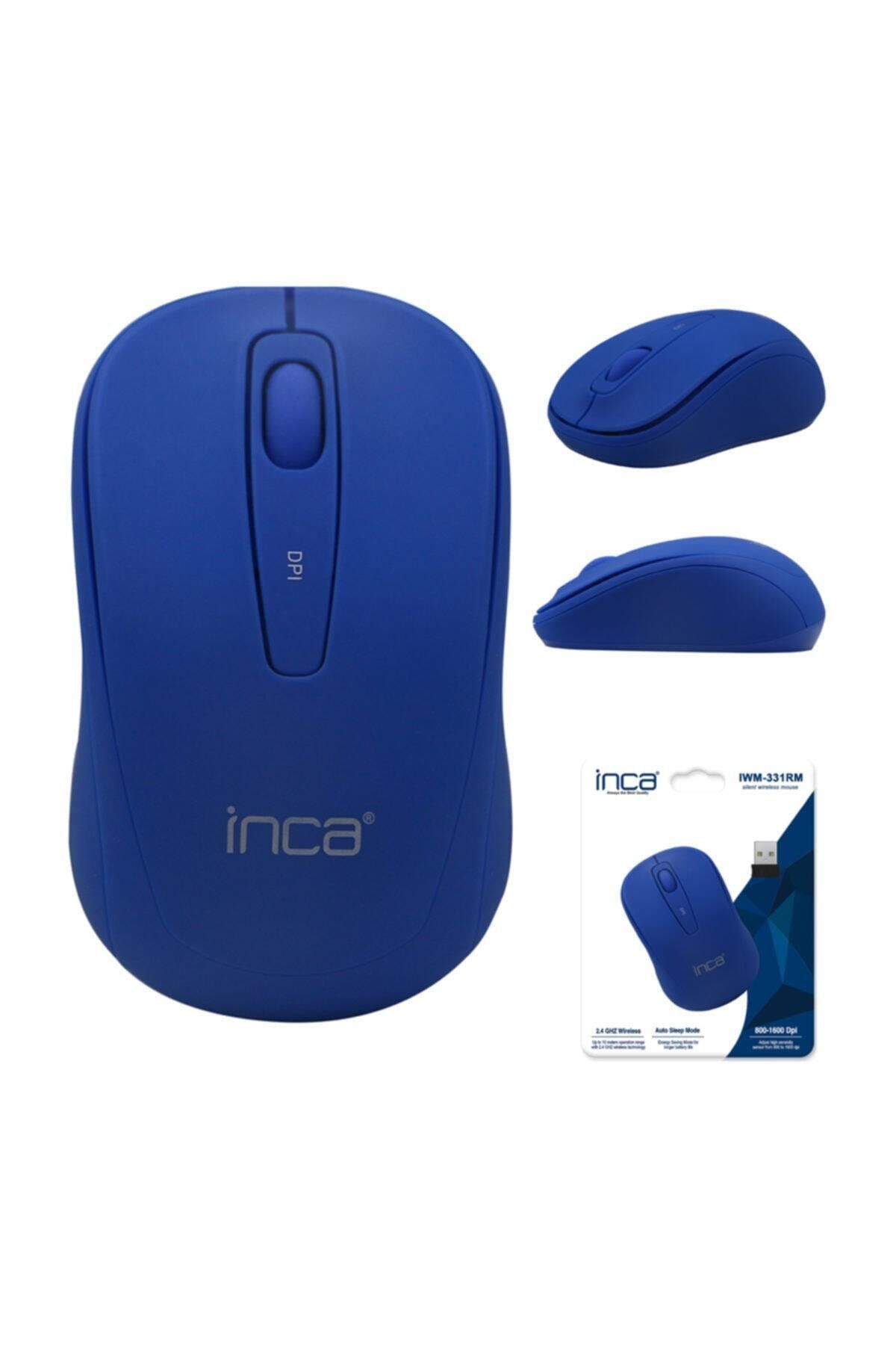 Inca Wireless Sessiz Mavi Mouse Iwm-331rm Silent