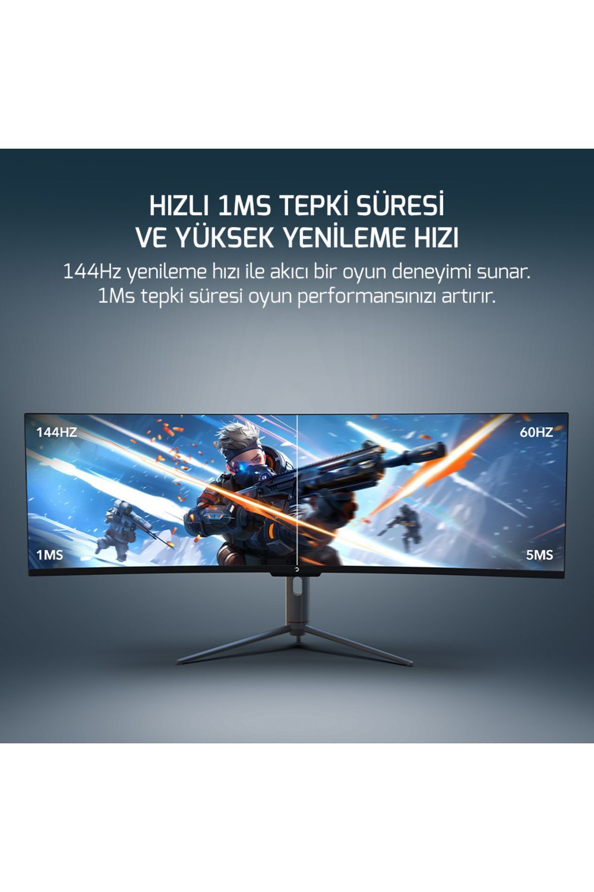 Gamepower Wq49 49'' 1ms 144hz Curved Dfhd 3840*1080 Gaming Monitör (SIFIR ÖLÜ PİKSEL GARANTİLİ)