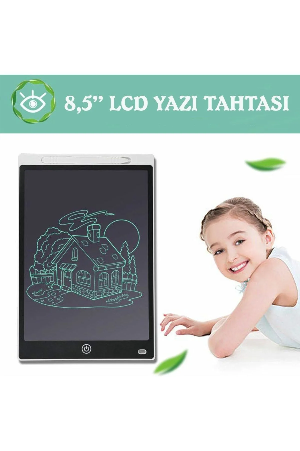 obrigado Writing Tablet Lcd 8.5 Inç Uyumlu Dijital Kalemli Çizim Yazı Tahtası Grafik Eğitim Tableti 1 Adet