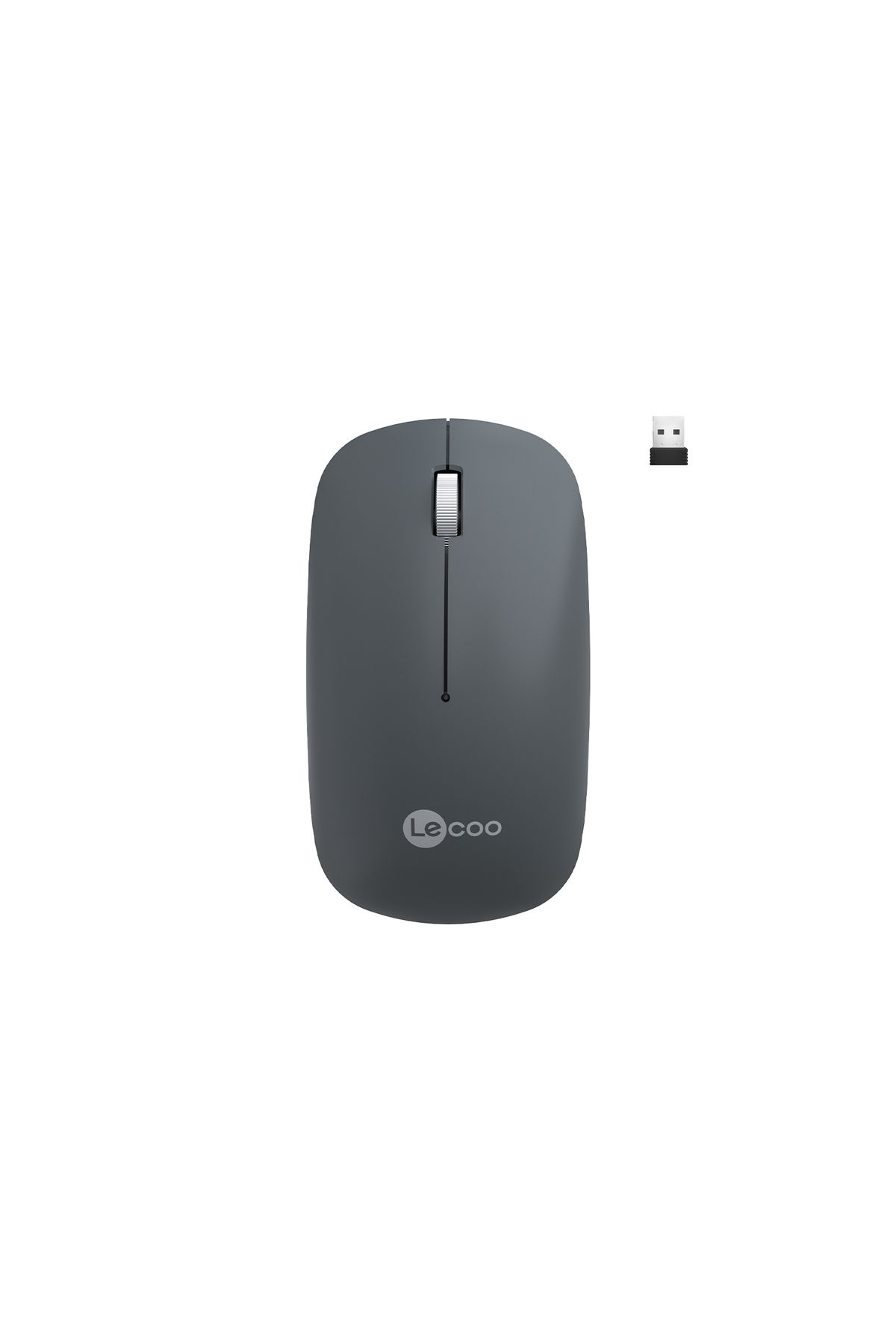 Lecoo Ws214 Kablosuz 1200dpı 3 Tuşlu Sessiz Dizüstü, Pc, Mac Için, Usb Alıcı Ile Optik Mouse Gri