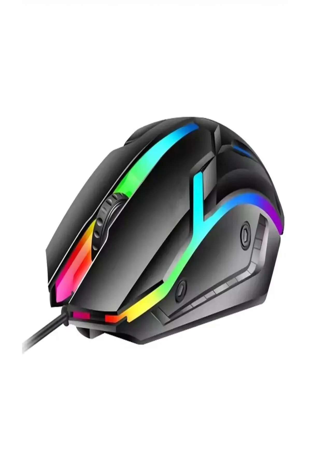 ETKA X1 RGB Işıklı Uyumlu  Oyuncu Kablolu Gamer Oyuncu Mouse Siyah