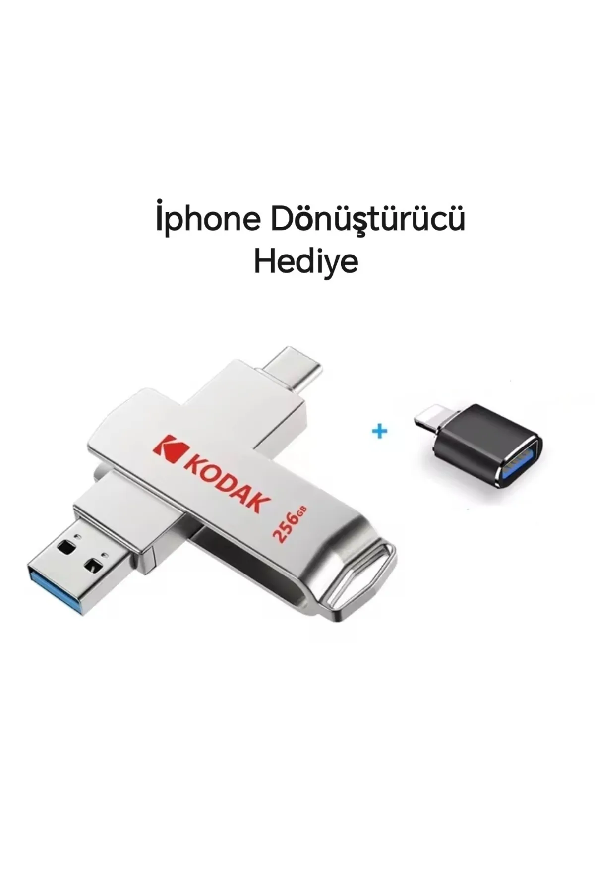 Kodak X203 450mbs Yüksek Hızlı 128gb.type-c Ve Usb 3.2 Type-c Girişli Tüm Cihazlara Iphone 15/16 Uygun