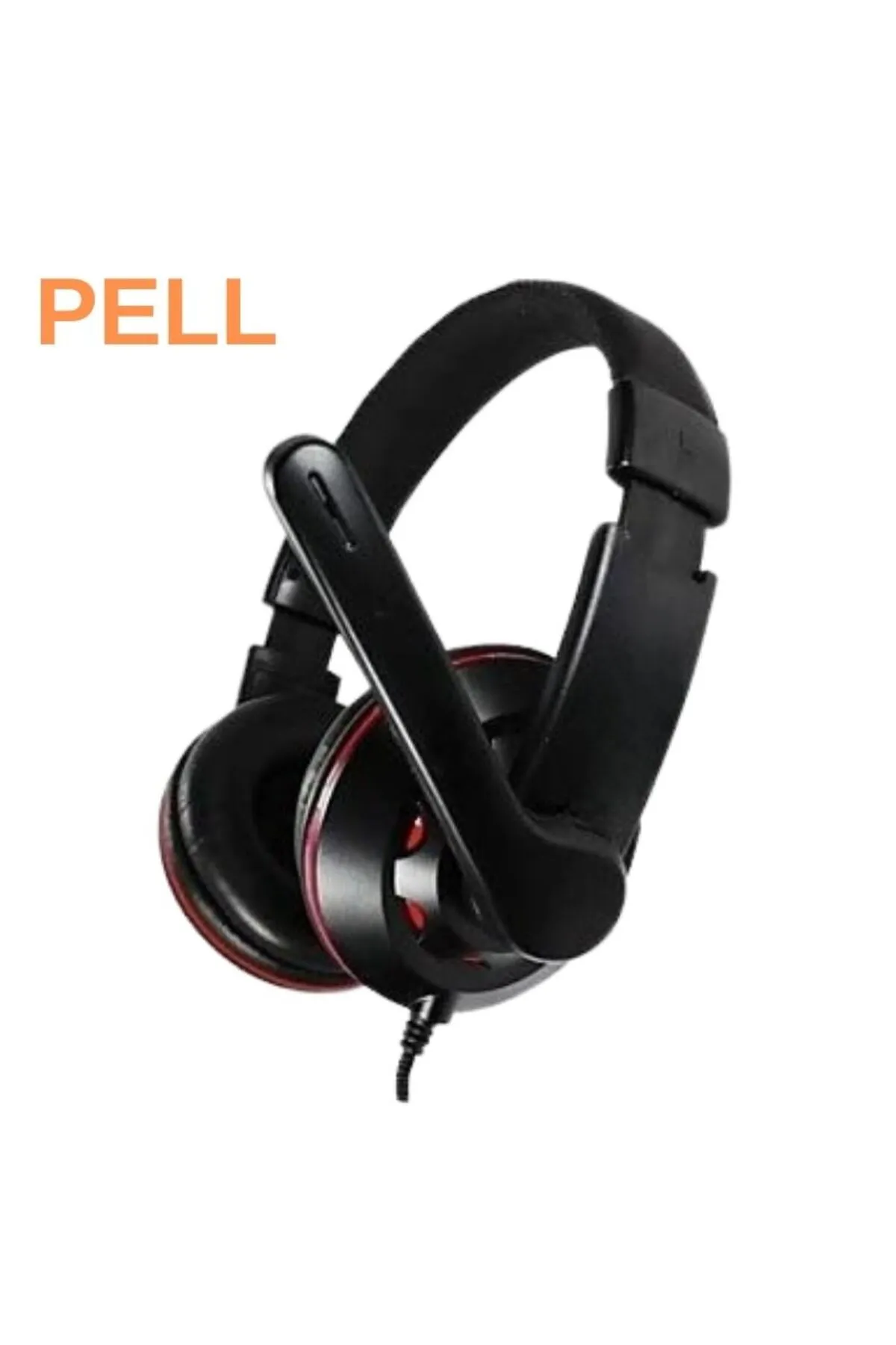 Pell X5 PC Üzerinden Kulak Üstü Kulaklık 3.5mm Güçlü Bas Stereo Kulaklık Kulaklık