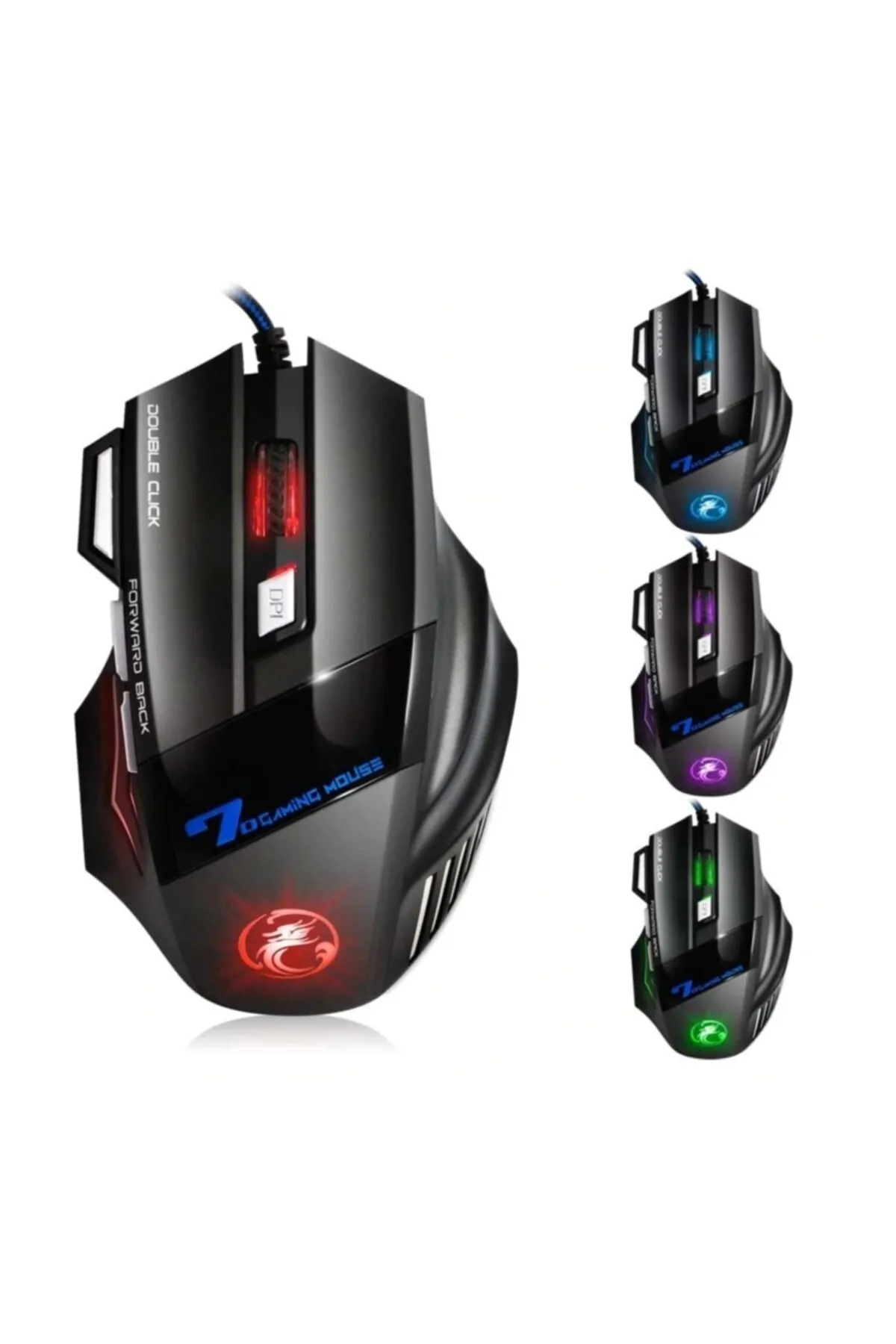 CROW'S TECH X7 Oyun Faresi Kablolu Usb Oyun 7 Düğme Ledli Gaming Mouse