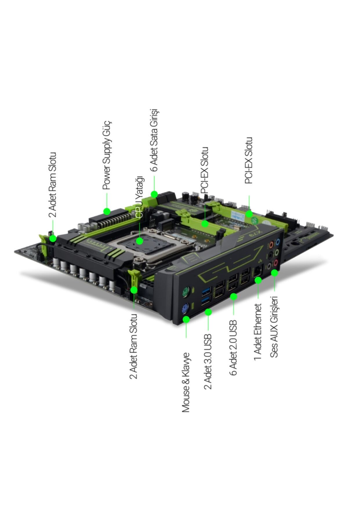 Huananzhi X79 1866 Mhz Ddr3 Soket 2011pin Matx Anakart