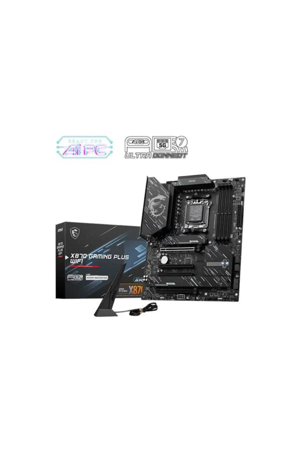 MSI X870 Gamıng Plus Wıfı-7 Ddr5 Hdmı-dp Pcıe 5.0 Am5 Atx