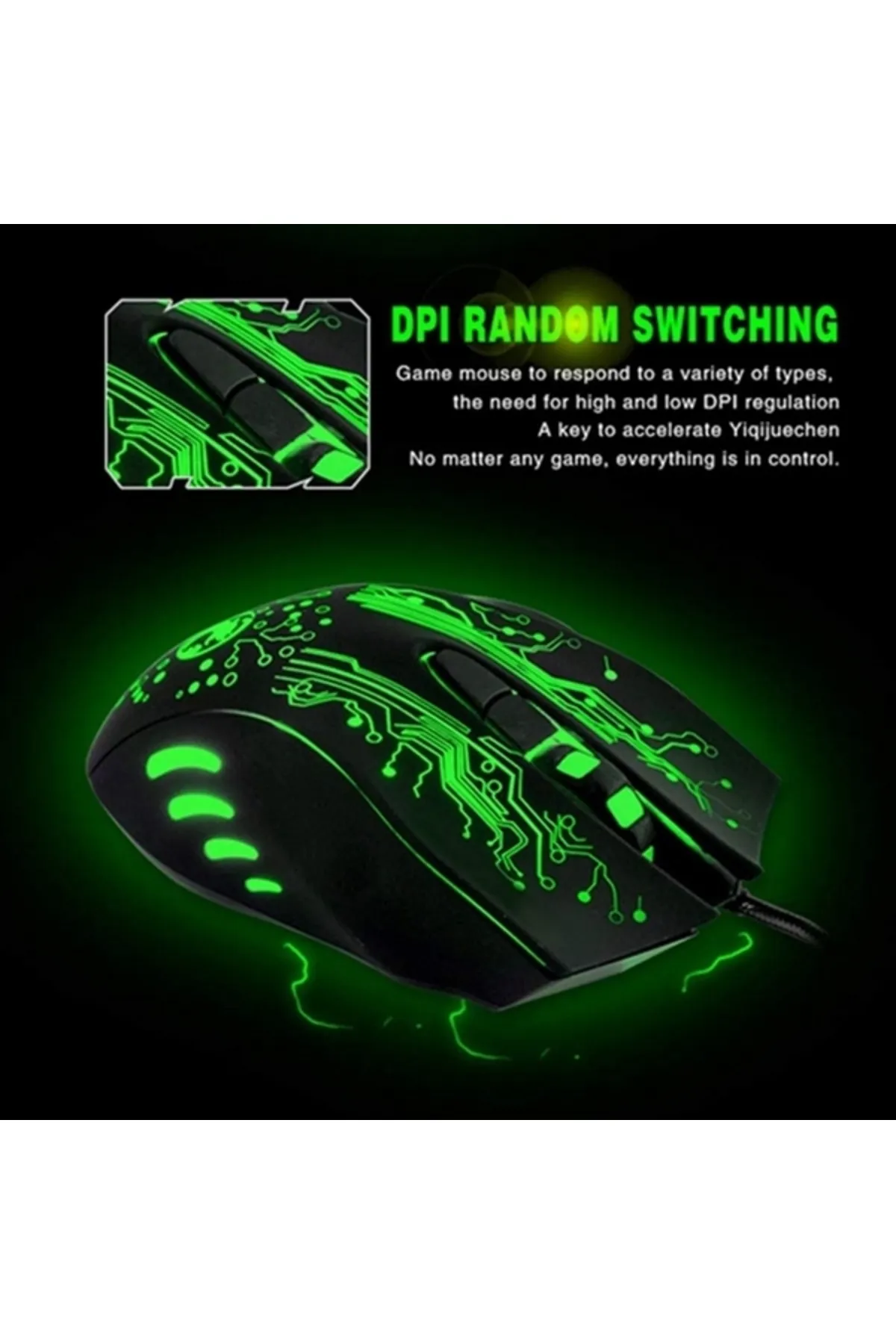 iMice x9 led ışıklı oyuncu mouse gaming mouse