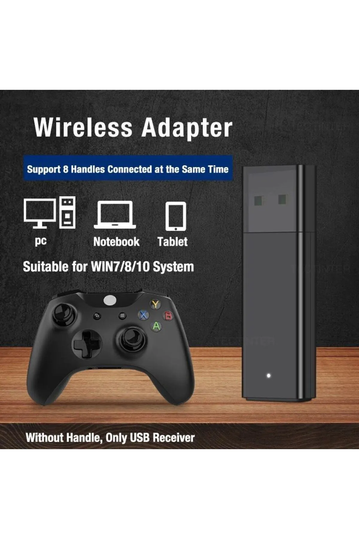 CRKTEKNOLOJİ Xbox One S X PC Wireless Adaptör Adapter Yeni Nesil