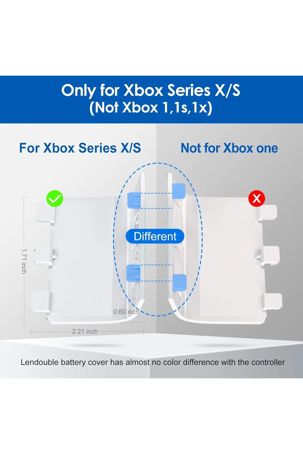 WOTOBE Xbox One/One S/One X Oyun Kolu Yedek Pil Kapağı