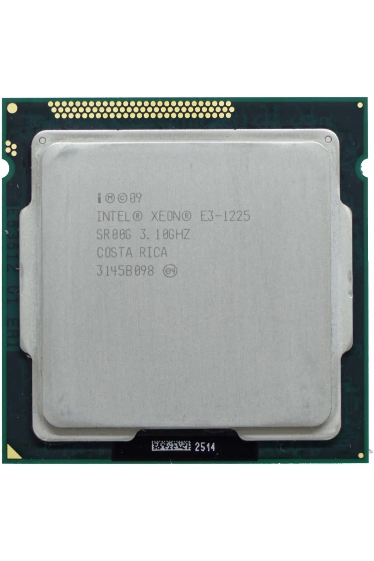 inteI Xeon E3-1225 3.1 GHz LGA1155 8 MB Cache 95W İşlemci Yenilenmiş Uyumlu