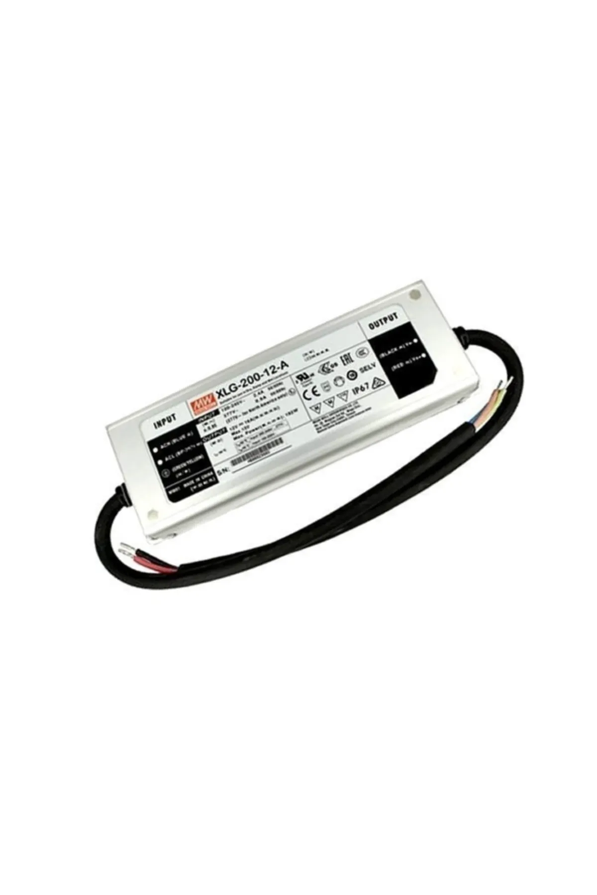 Meanwell Xlg-200-12-a 12vdc,16.0amp,current Adj.,(8.4~12vdc Cc) Güç Kaynağı