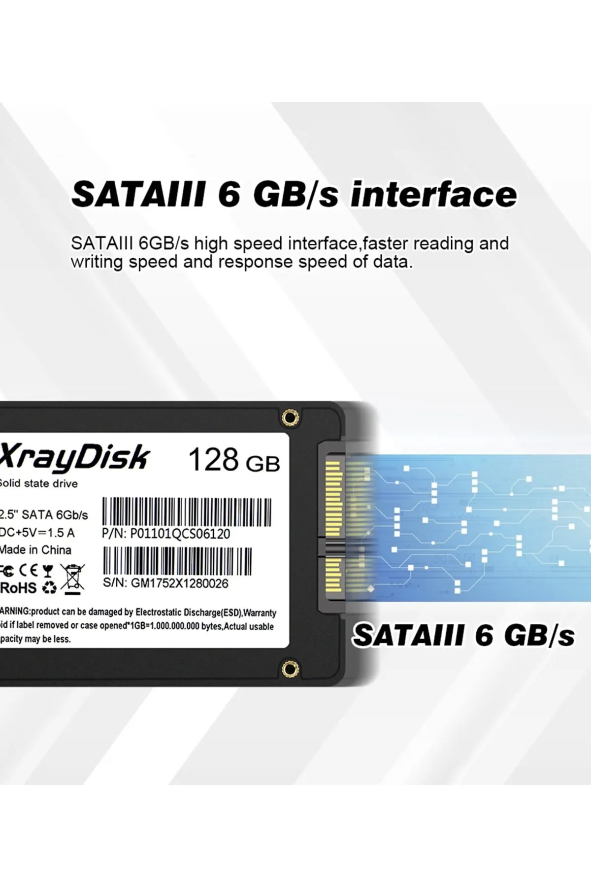 XrayDisk Xray 550Mb/sn 500Mb/sn TLC Nand Flash Teknolojili SSD Disk