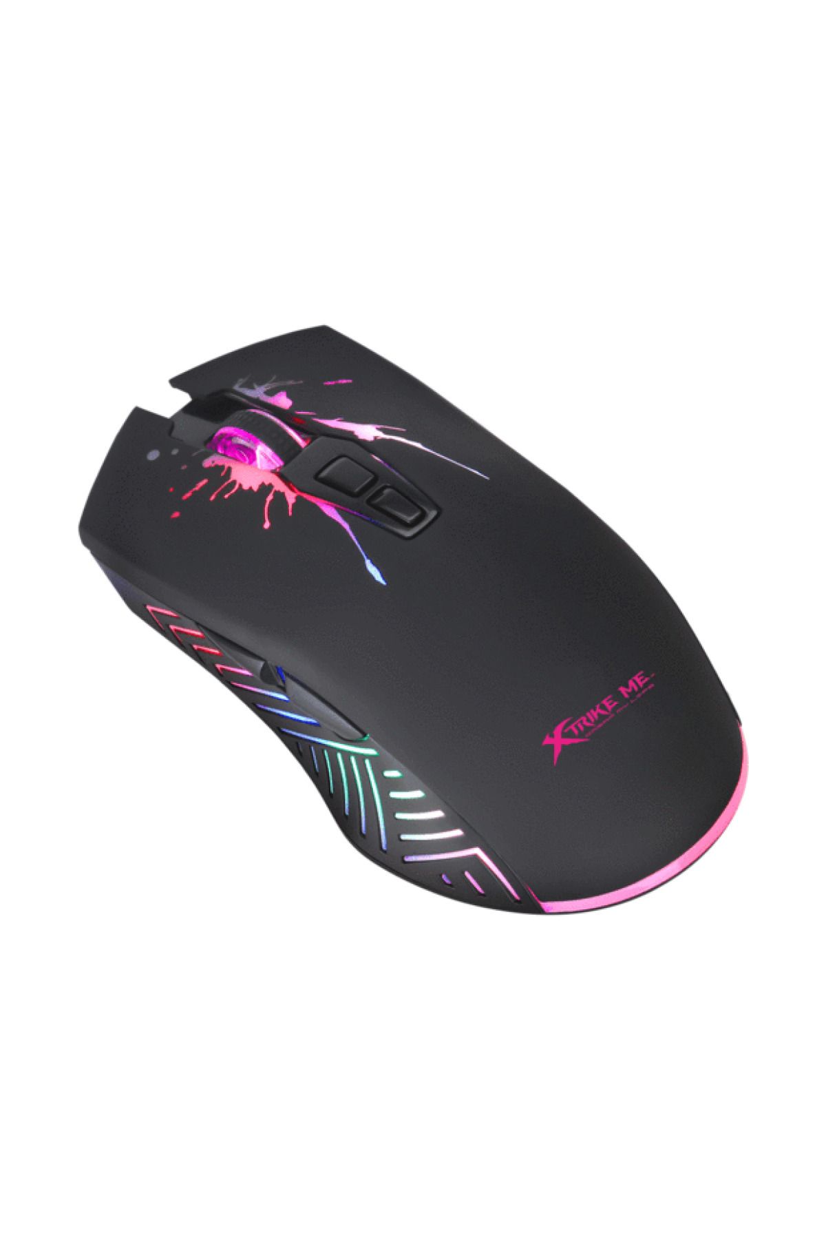 jetucuzal XtrikeMeGM-215BK 704F 7D RGB Gaming Mouse 7200 DPI Ayarlanabilir RGB ışıklı/DPI