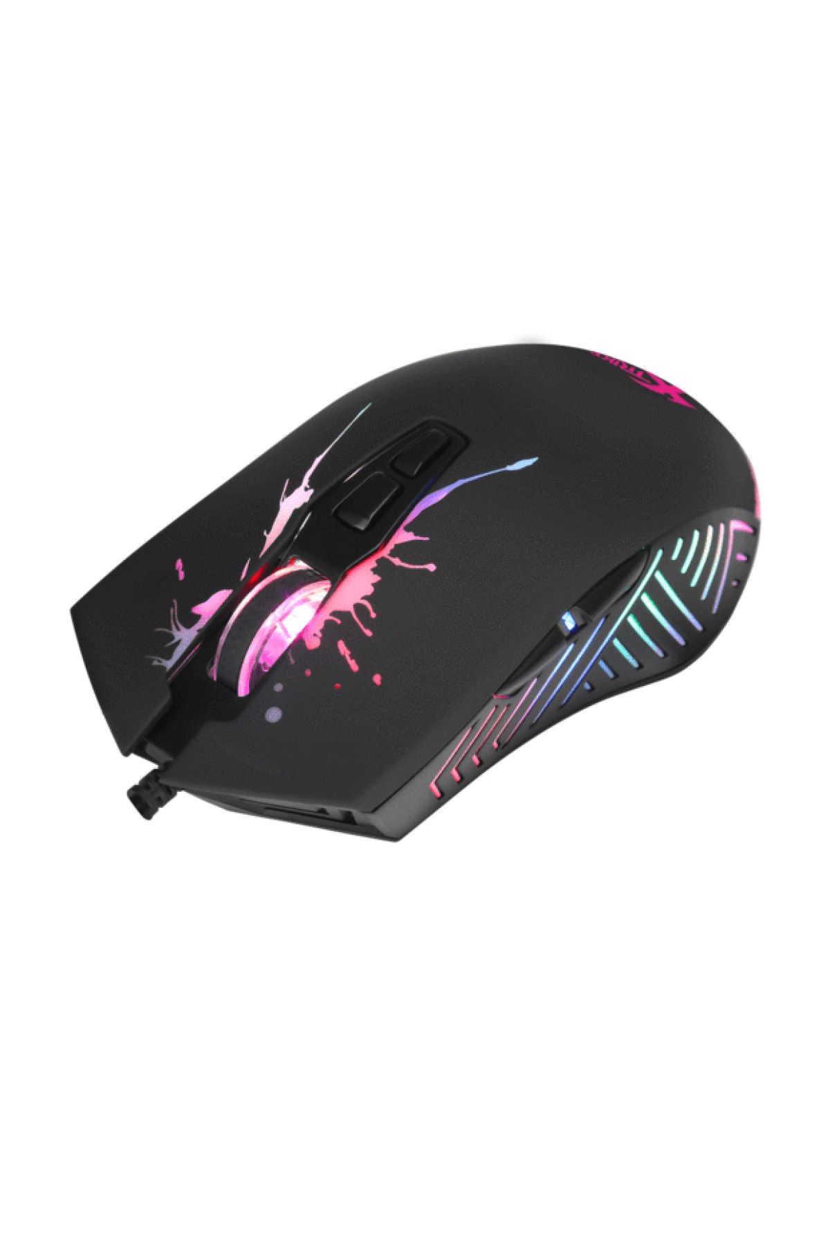 jetucuzal XtrikeMeGM-215BK 704F 7D RGB Gaming Mouse 7200 DPI Ayarlanabilir RGB ışıklı/DPI