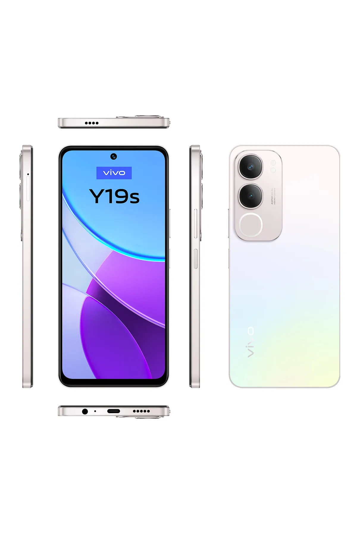 Vivo Y19s 128 GB 4GB Işıltılı Gümüş