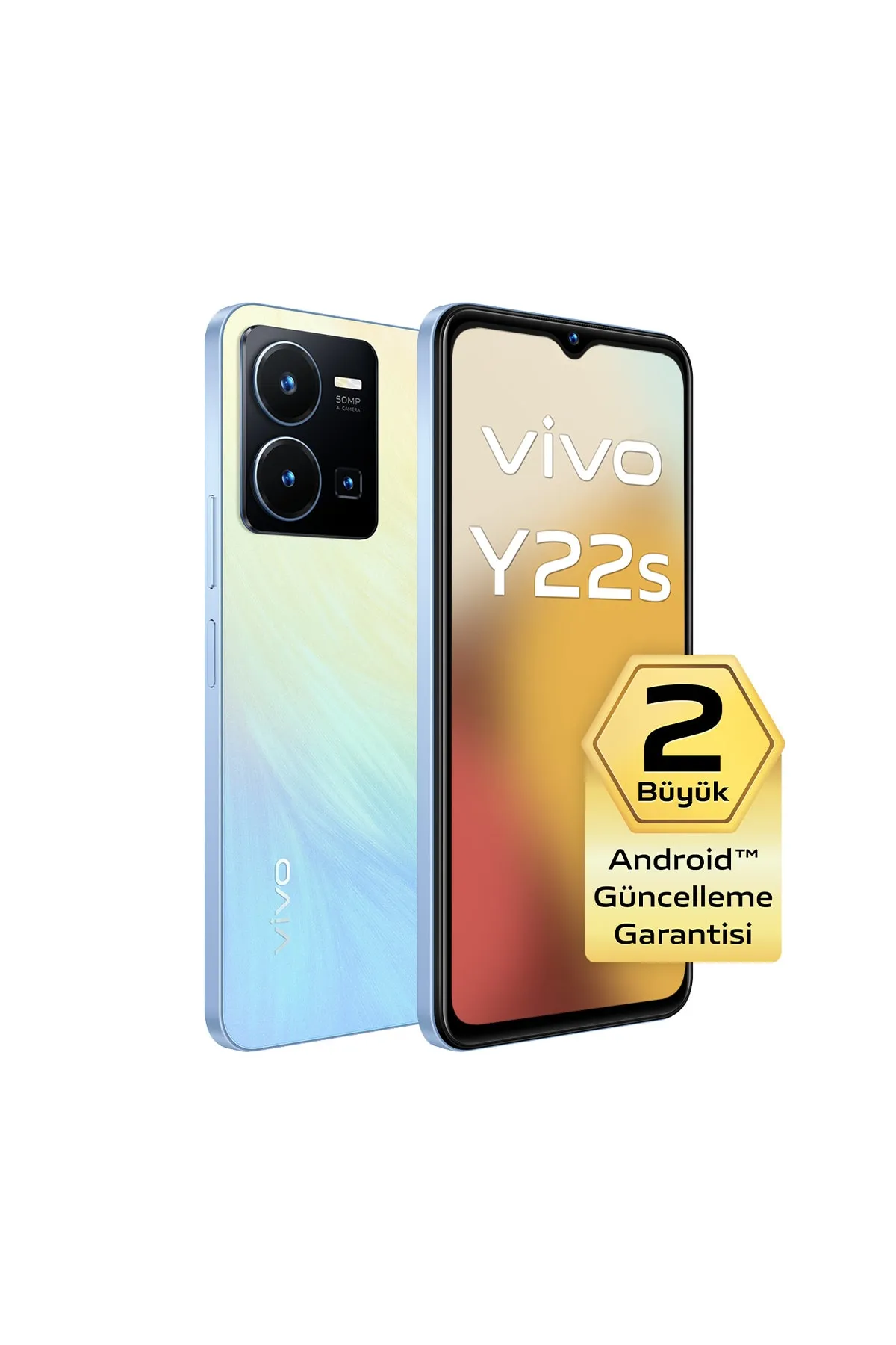 Vivo Y22s 128 GB 6 GB RAM Sarı Cep Telefonu (vivo Türkiye Garantili)