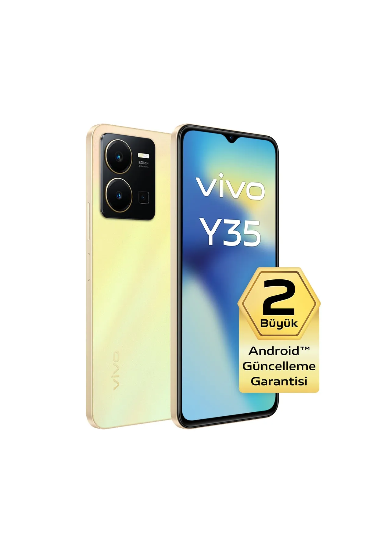 Vivo Y35 256 GB 8 GB RAM Sarı Cep Telefonu (vivo Türkiye Garantili)