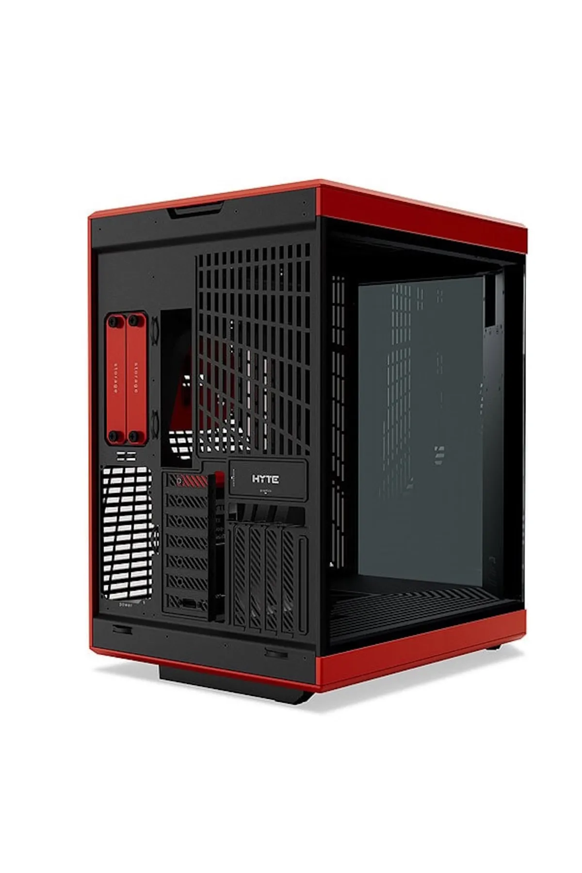 Hyte Y70 Touch Black Cherry Temperli Cam USB 3.2 E-ATX Dual Chamber Mid Tower Ekranlı Gaming Kasa